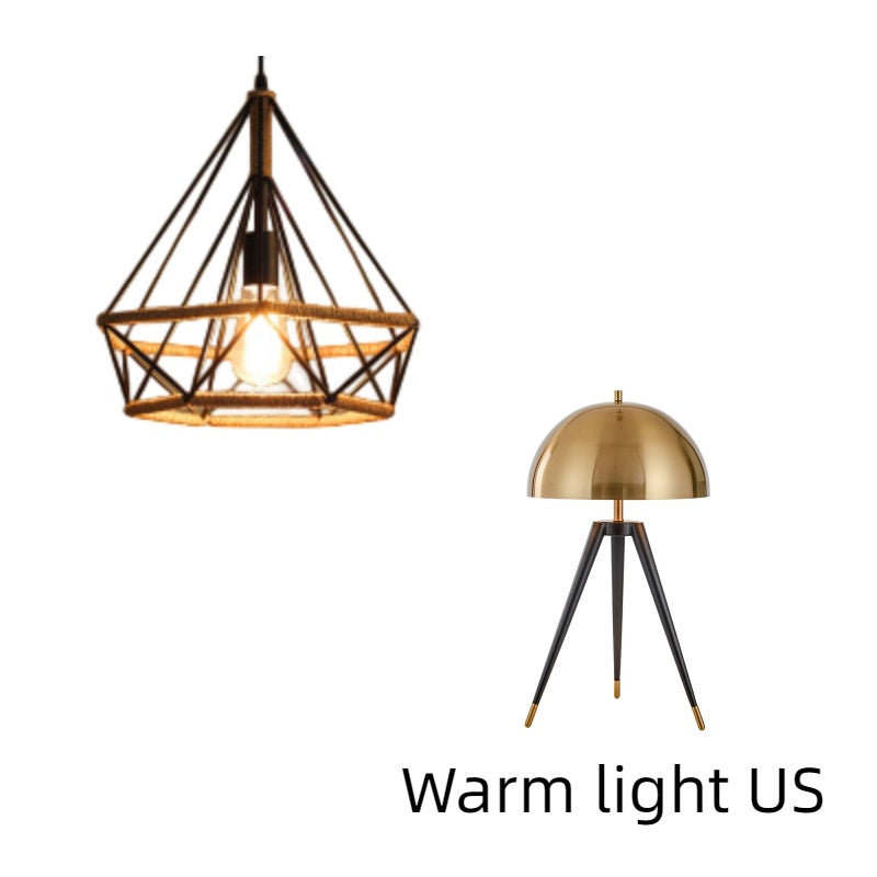 Rustic Iron Twine Pendant Light Industrial Retro