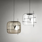 Glass Modern Bedside Pendant Light