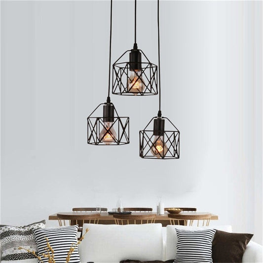 American Country Style Iron Pendant Light