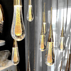 Lámpara Colgante de Cristal Moderna - Ajustable