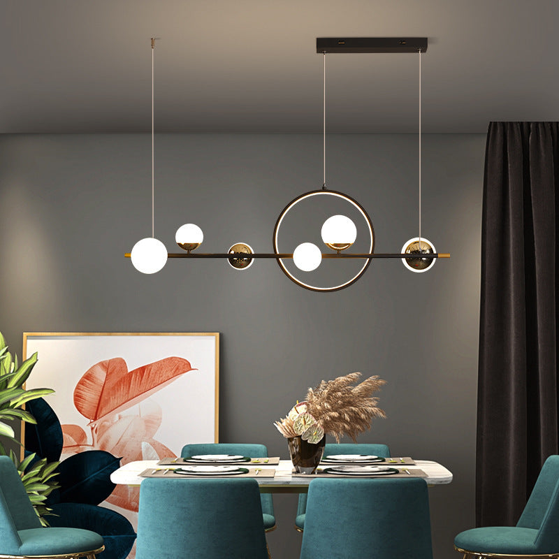 Nordic Iron Pendant Chandelier Modern Restaurant