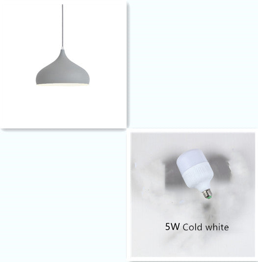 Lámpara colgante LED moderna de aluminio