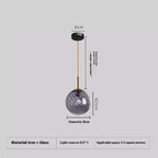 Modern Glass Pendant Chandelier for Bedroom