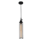 Glass Flute Iron Pendant Droplight