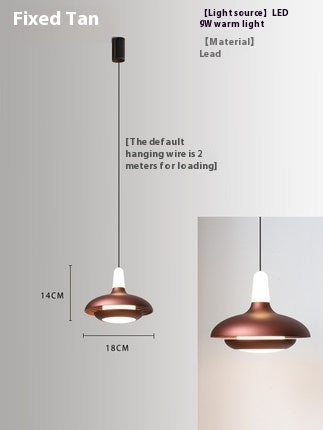 Lámpara colgante de techo nórdica ajustable con LED, diseño minimalista