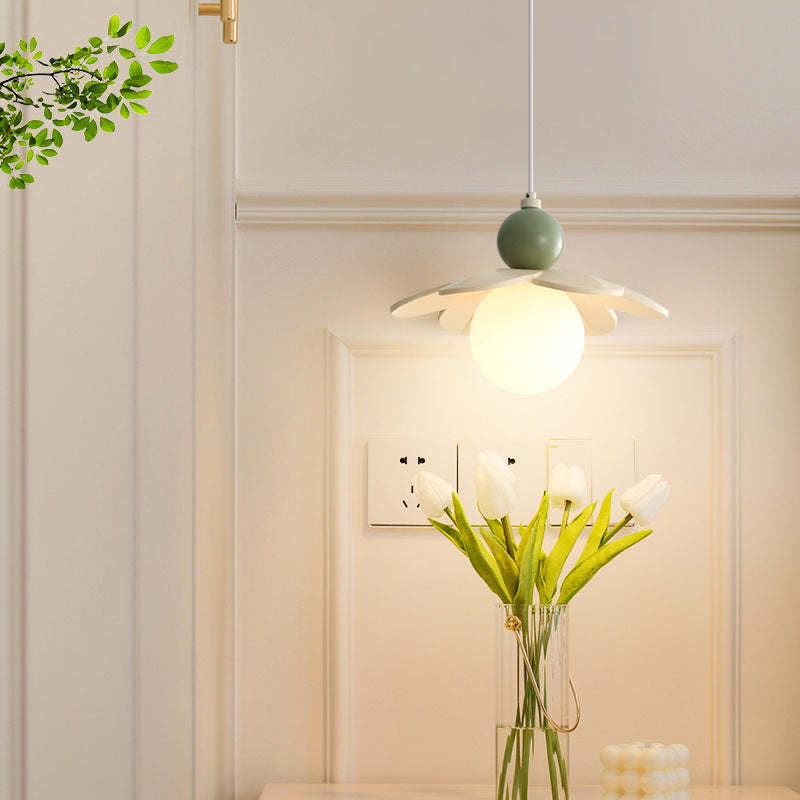 Cream Minimal Hanging Pendant Light Bedside