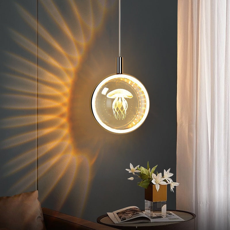 Nordic Jellyfish Crystal Pendant Light