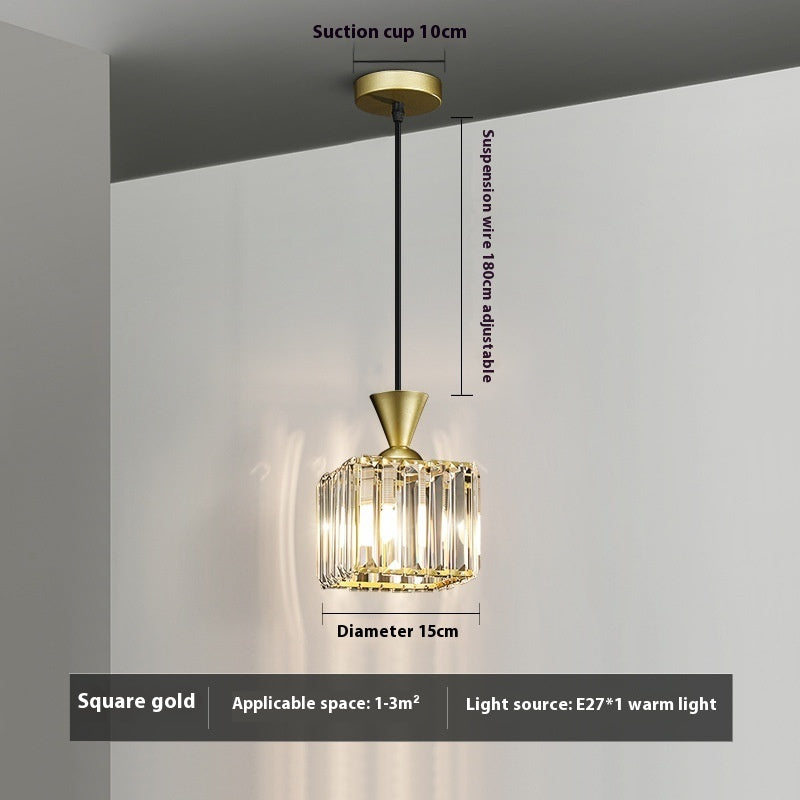 Modern Minimalist Metal Bedside Pendant Light