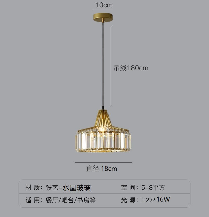 Crystal Sun Modern Pendant Light