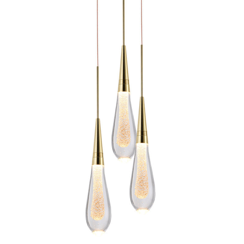 Modern Crystal Pendant Light - Adjustable