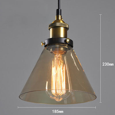 Lámpara de araña nórdica retro minimalista de cristal para comedor