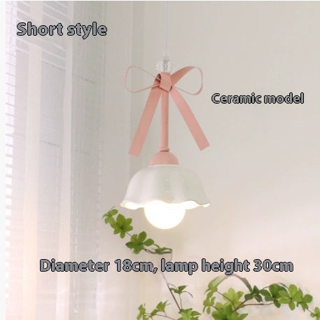 Cream Pendant Lamp Minimal Hanging Light