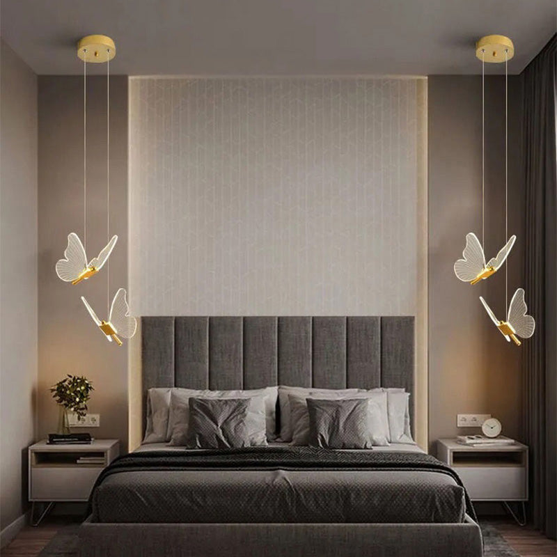 Modern Butterfly Acrylic Pendant Chandelier Lamp