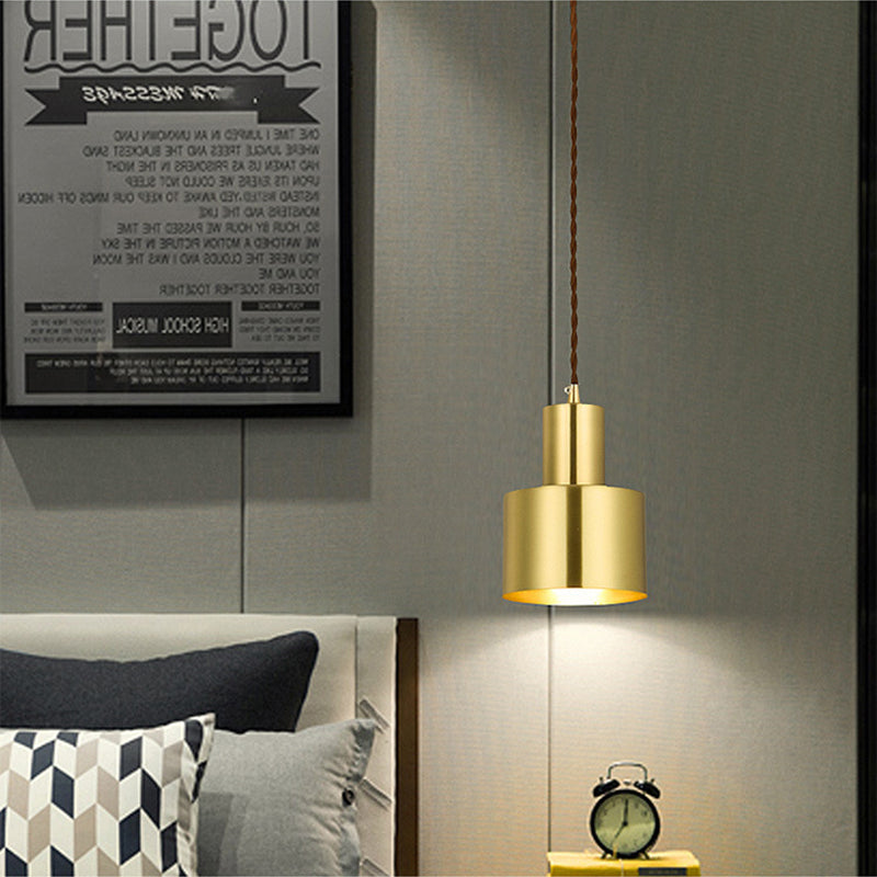Minimalist Iron Pendant Light for Bedroom