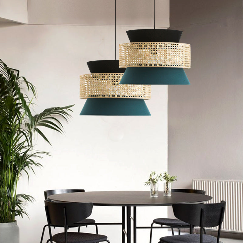 Rattan Woven Pendant Light - Hand-Woven Design