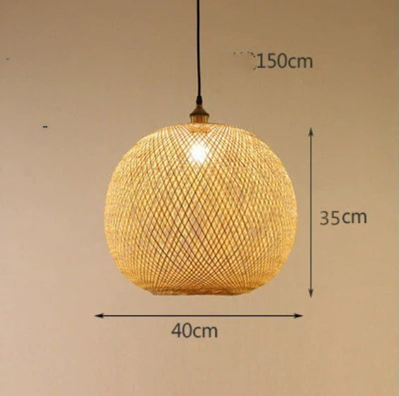 Lámpara de araña pastoral Zen, lámpara colgante minimalista para salón de té