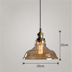 Nordic Industrial Glass Pendant Chandelier