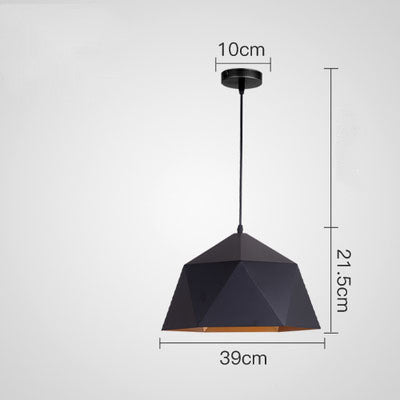 Colorful Geometric Iron Pendant Light