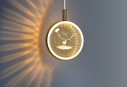 Nordic Jellyfish Crystal Pendant Light