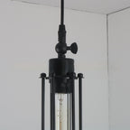 Glass Flute Iron Pendant Droplight