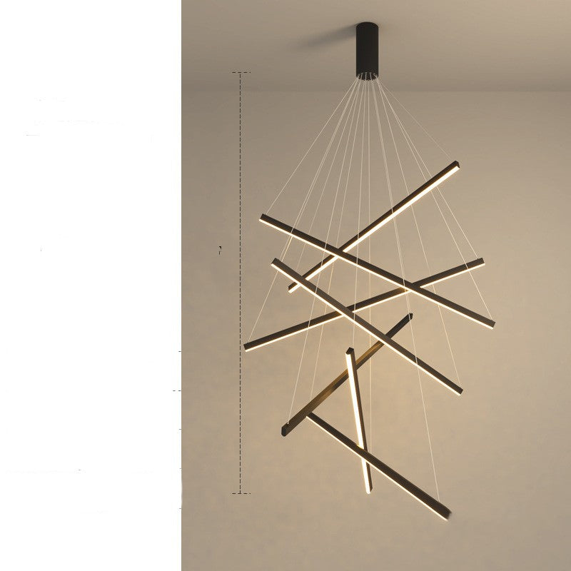 Modern Glass Pendant Chandelier with Remote Control