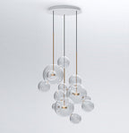 Nordic Glass Bubble Pendant Chandelier LED