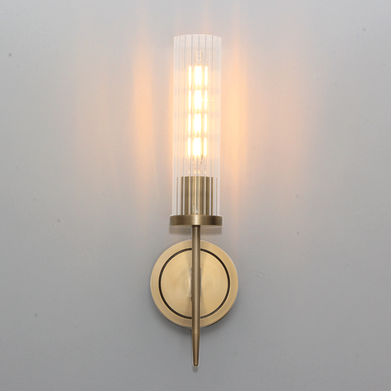 Lámpara de pared de cristal creativa posmoderna para sala de estar o dormitorio