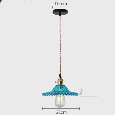 Nordic Glass Pendant Chandelier Copper Fixture