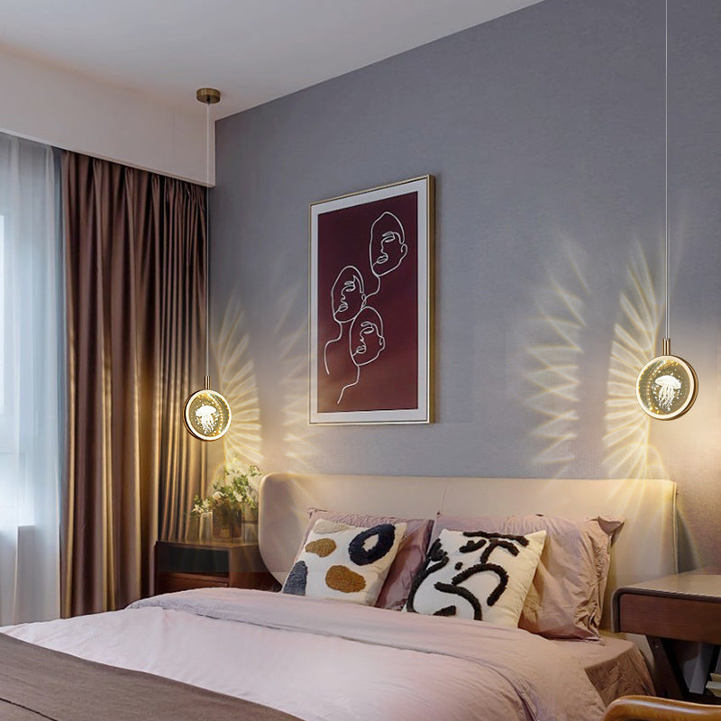 Nordic Jellyfish Crystal Pendant Light
