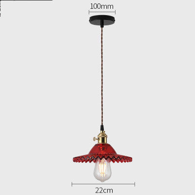 Nordic Glass Pendant Chandelier Copper Fixture