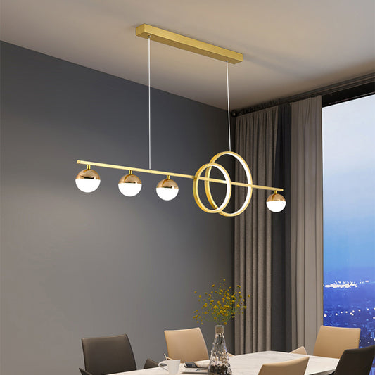 Lámpara de Mesa Rectangular Creativa Nueva Lámpara Colgante Simple Moderna para Comedor y Bar