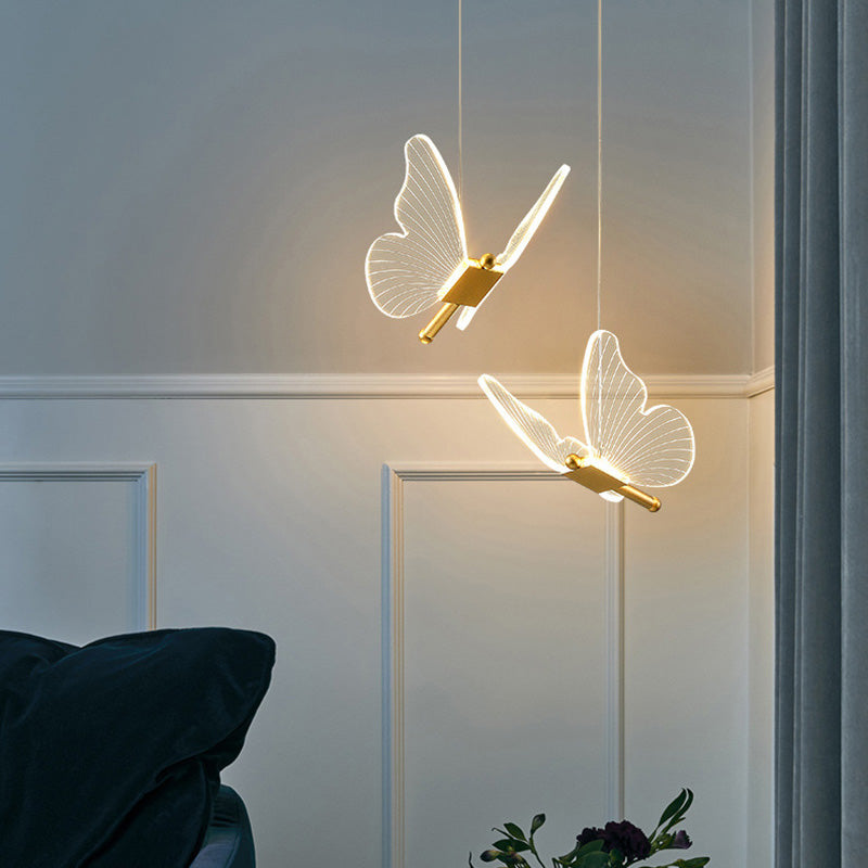 Modern Butterfly Acrylic Pendant Chandelier Lamp