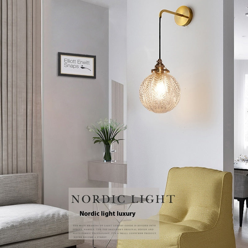 Vintage Glass Pendant Light Nordic Droplight