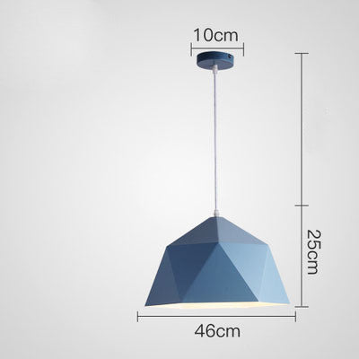 Colorful Geometric Iron Pendant Light
