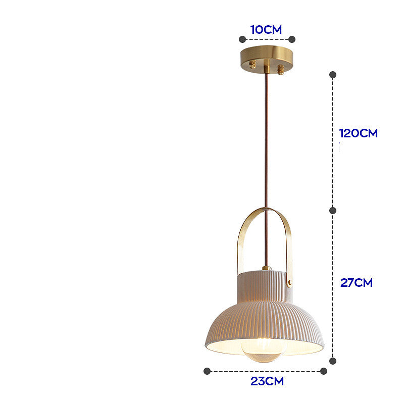 Ceramic Brass Pendant Light Nordic Design