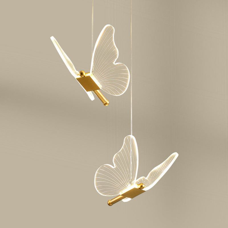 Modern Butterfly Acrylic Pendant Chandelier Lamp