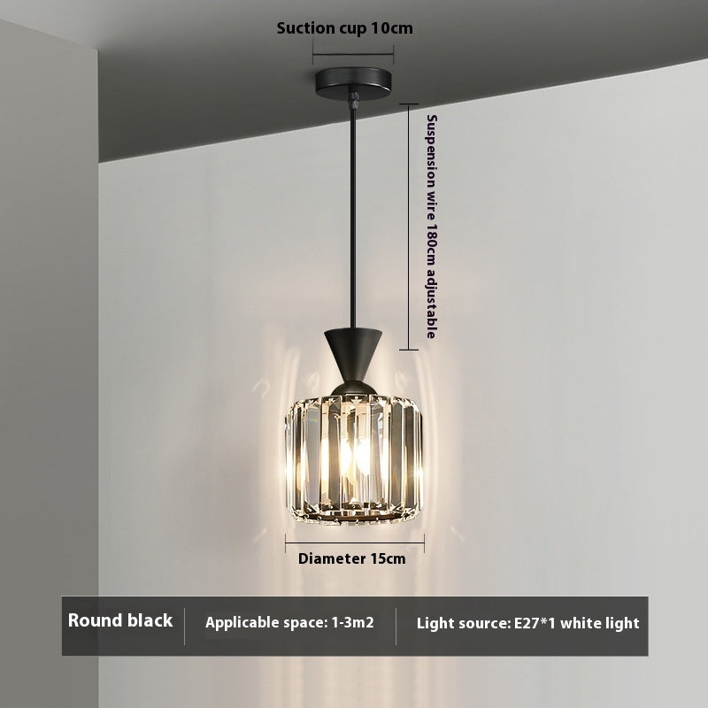 Modern Minimalist Metal Bedside Pendant Light