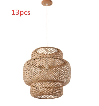 Nordic Bamboo Weaving Pendant Light