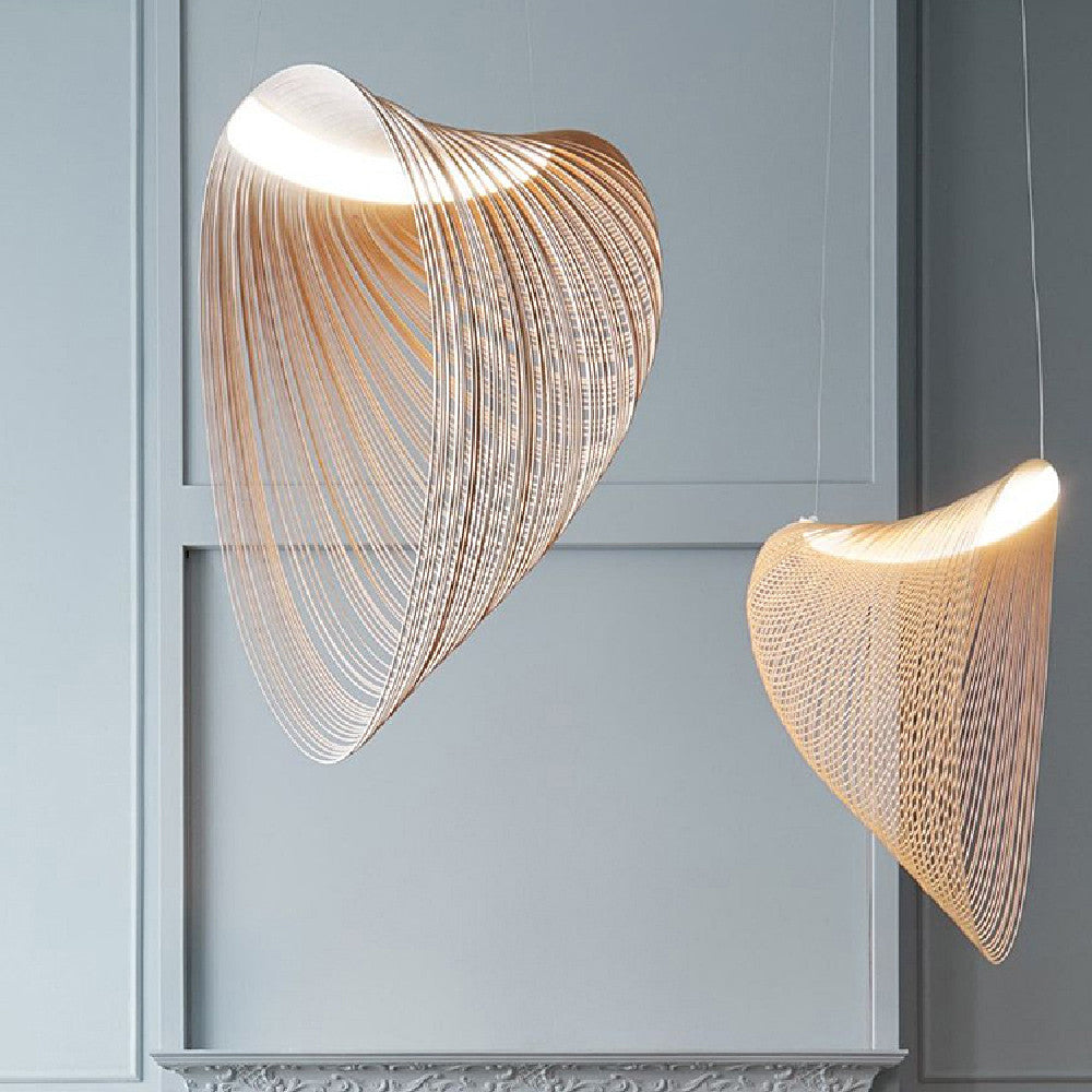 Wood Nordic Pendant Chandelier Lamp