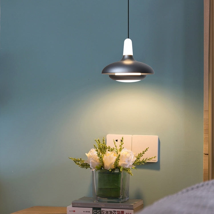 Lámpara colgante de techo nórdica ajustable con LED, diseño minimalista