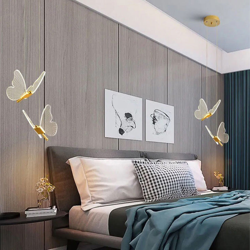 Modern Butterfly Acrylic Pendant Chandelier Lamp