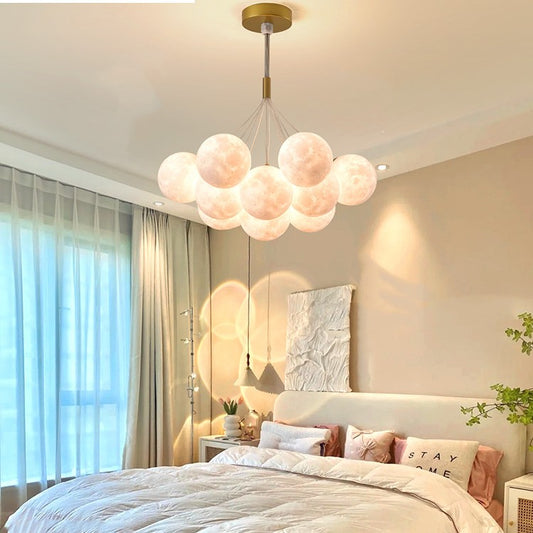 Nordic Moon Bubble Pendant Light Modern LED