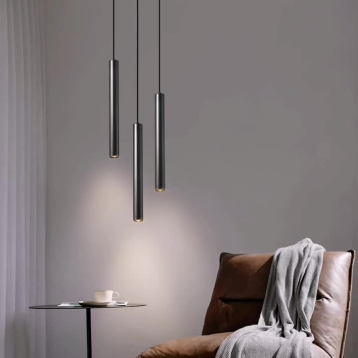 Modern Copper Pendant Light Bedroom Chandelier
