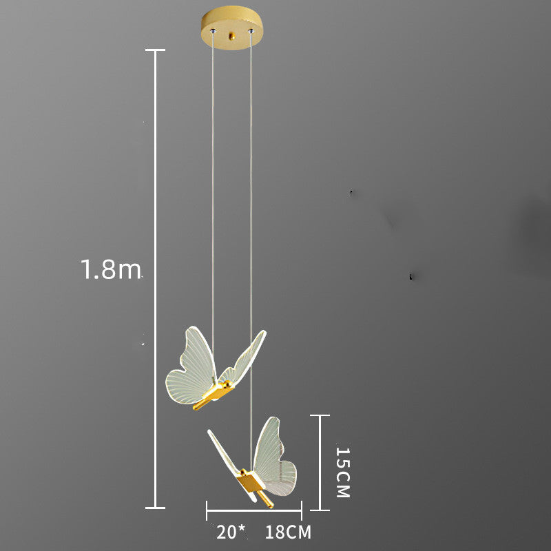 Modern Butterfly Acrylic Pendant Chandelier Lamp