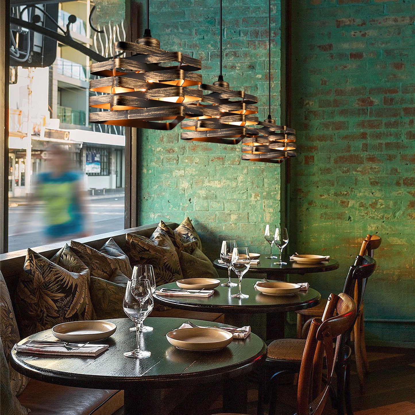 Vintage Industrial Iron Pendant Light