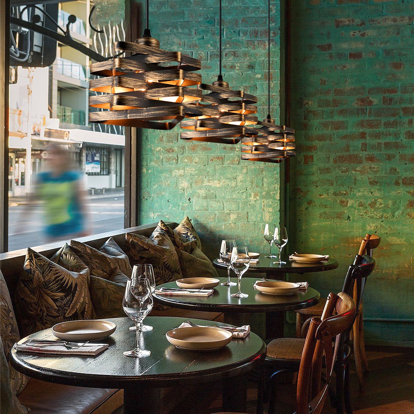 Vintage Industrial Iron Pendant Light