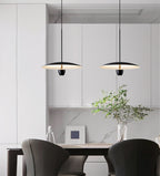 Candelabro colgante negro minimalista moderno
