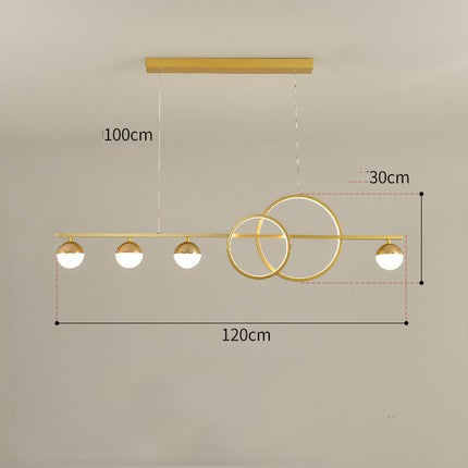 Lámpara de Mesa Rectangular Creativa Nueva Lámpara Colgante Simple Moderna para Comedor y Bar