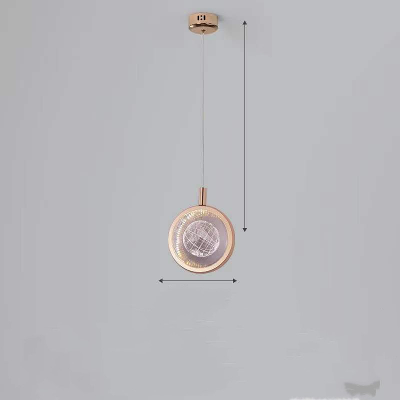 Nordic Art Single Head Pendant Light, Aluminum Alloy