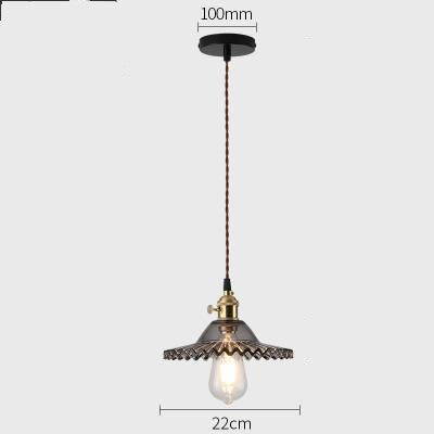 Nordic Glass Pendant Chandelier Copper Fixture